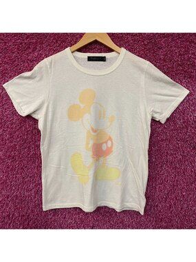 Junk Food Clothing Disney Mickey Mouse Faded Original T-Shirt Large